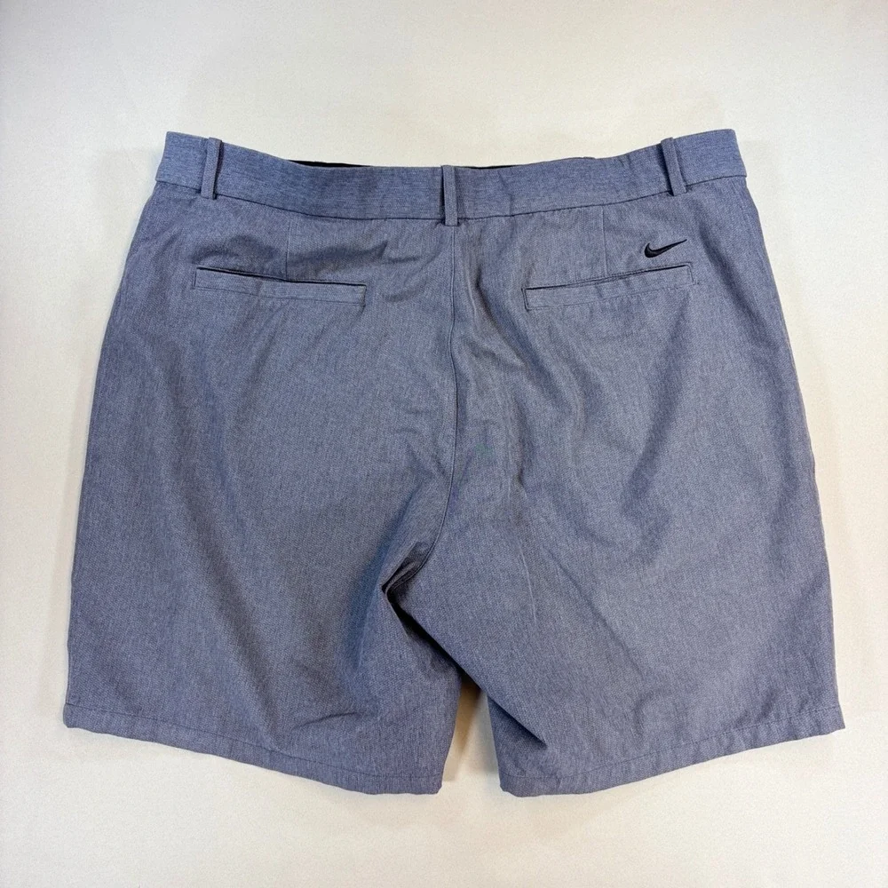 Nike Golf Shorts Mens 38 Blue Grey AJ5495-015 Dri-FIT Flat Front Athletic Casual